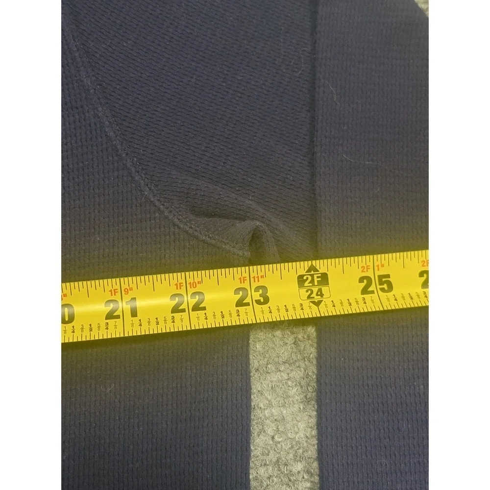 Polo Ralph Lauren Shirt Men's X-Large Blue Waffle Knit Thermal Cotton Blend